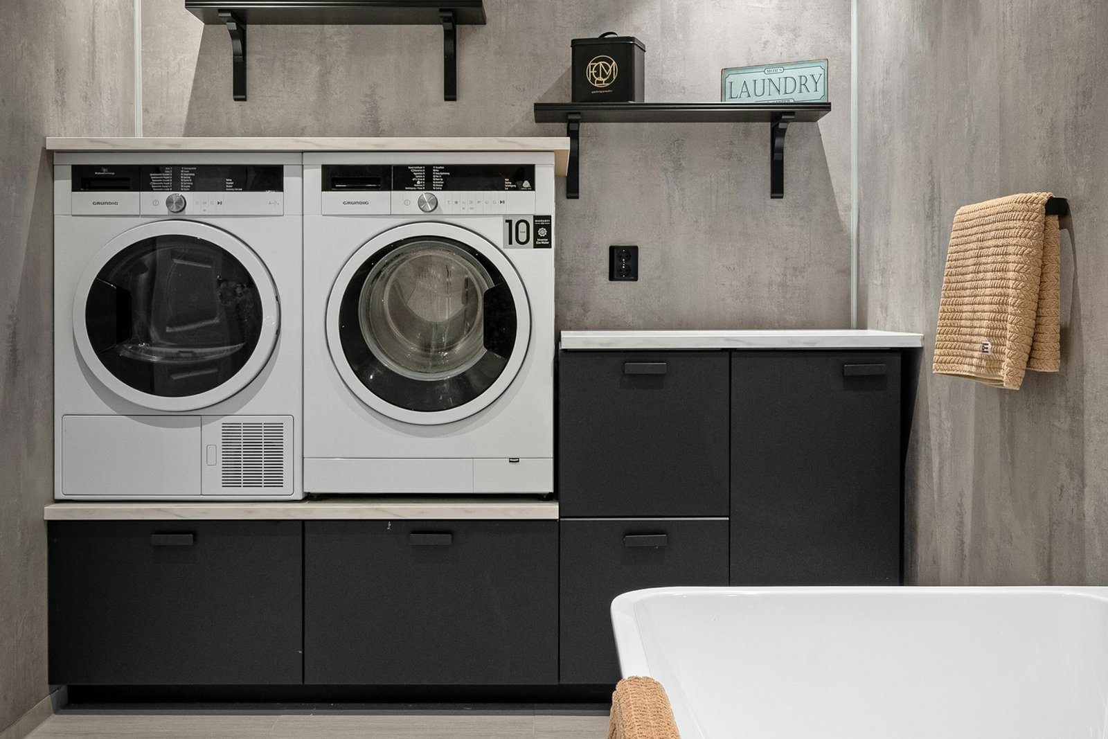 Waschmaschine mit Temperatureinstellung